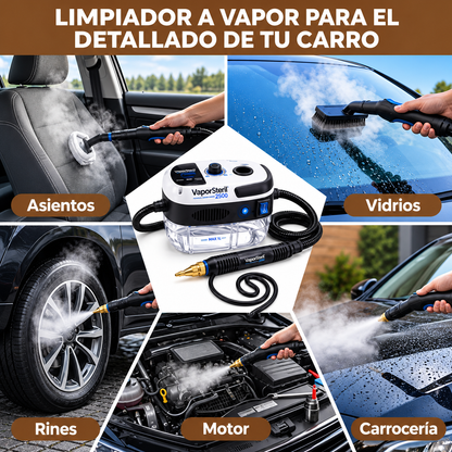 Limpiador a Vapor Portátil 2500W PRO™ | Adiós grasa pegada al instante